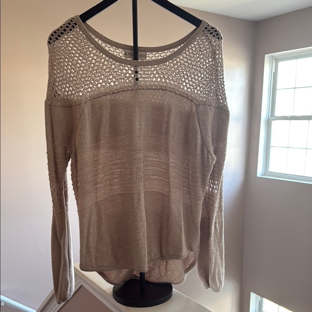 Beige Knit Sweater